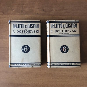 Fyodor Dostoievski - DELITTO E CASTIGO - Volumi Primo e Secondo - Sonzogno 1930 - Picture 1 of 4