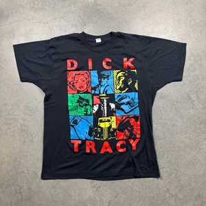 Vintage Bloopers Dick Tracy Madonna Shirt Mens XL Black Preowned Movie Comics - Picture 1 of 5