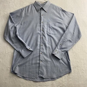 Peter Millar Hemd Herren Große L Blau Button Down Kurzarm Baumwolle - Bild 1 von 7