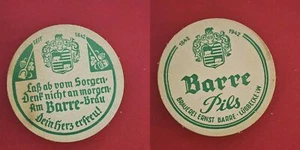 Barre Lübbecke Laß ab vom Sorgen Brauerei Bierdeckel Bier - Bild 1 von 1