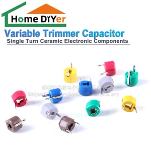 Single Turn variabler Trimmer Kondensator Keramik elektronische Komponenten - Bild 1 von 14