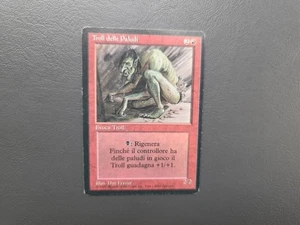AUTHENTIC 1994 MAGIC THE GATHERING ITALIAN SEDGE TROLL DELLE PALUDI 2/2 EVOCA - Picture 1 of 6