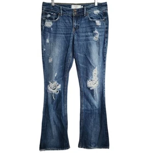 Abercrombie Fitch Low Rise Bootcut Denim Jeans Women's Size 10 Vintage Y2K - Picture 1 of 9