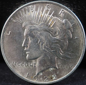 Silberdollar Peace 1922 P Stempelglanz (MS) - SKU 166US - Bild 1 von 2