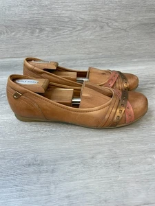 Cobb Hill By New Balance Women's 8.5M Brown Ballet Leather Flat Cross Strap - Picture 1 of 10