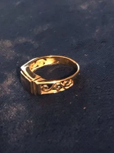 14k antiker Babyring - Bild 1 von 7