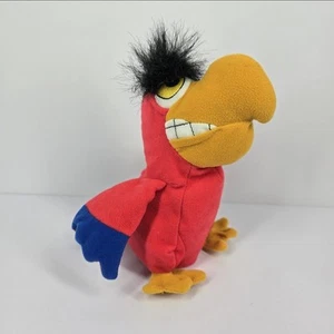 VTG Disney World Stores Aladdin Parrot Bird Iago Beanbag Plush 6" Stuffed Animal - Picture 1 of 7