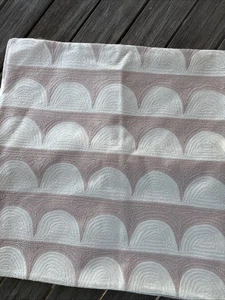 West Elm MTO Crewel Scallop Pillow Case 20X20 Pink Blush - Picture 1 of 6