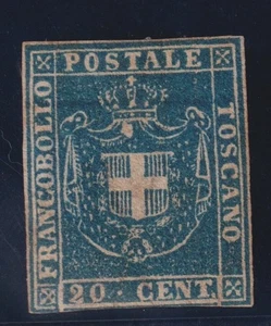 ANTICHI STATI TOSCANA 20 CENT G.P. 1860 BUONO STATO CERTIFICATO DIENA - Foto 1 di 3