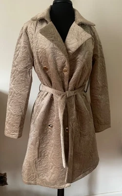 Gabardina Alice&Olivia Beige con Cinturón M Nueva Foto 1 de 4