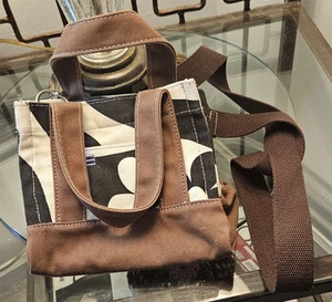 URBAN OUTFITTERS BDG Women's Flower Mini Tote Bag Purse Cargo Brown Beige - Picture 1 of 5