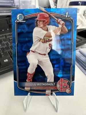 2025 Bowman Sapphire Edition Chrome Prospects JJ Wetherholt #BCP-22 - Image 1 of 2