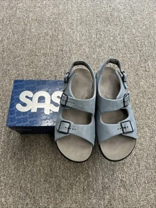 SAS RELAXED DENIM 10 1/2 MED Women's Sandals NEW in Box - Picture 1 of 3