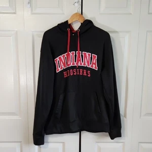 Indiana Hoosiers Hombres Sudadera con Capucha Negra Talla XL Logo Canguro Bolsillo Universitario Atlético - Imagen 1 de 8