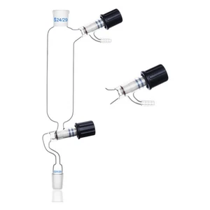 Lab Glassware 250ml-500ml Filling Funnel with Vacuum Valve & Standard Joints - Picture 1 of 8