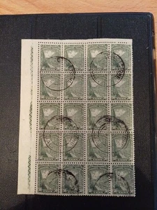 MEXICO 1933 CORREOS MEXICO 50c Used Block 20 With Margin - Picture 1 of 3