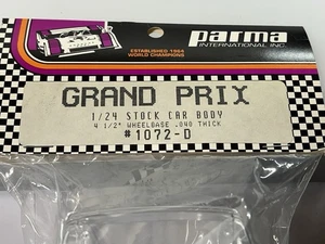 Parma 1072D 92 Grand Prix 4.5 Inch .040 Thick Slot Car Body - Picture 1 of 2
