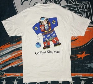 Vintage 90s Arts And Letters Go Fly A Kite Mac Computers T-Shirt Size Large - Picture 1 of 10