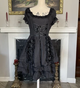 Unbranded Death Note Cosplay Black Lolita Dress Medium - Picture 1 of 7