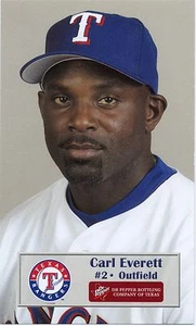 2003 Texas Rangers Dr. Pepper #9 Carl Everett SGA - Bild 1 von 1
