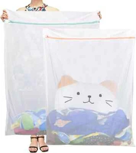 Tenn Well Extra Large Mesh Laundry Bags, 2 Pack 43 X 35 Inch Jumbo Delicates Bag - Picture 1 of 1