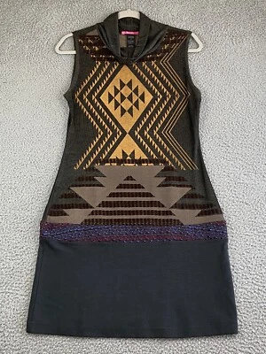 Vestido Corto Custo Barcelona Talla 4 Grande Bordado Terciopelo Vintage CUSTOLINE AÑOS 80 Foto 1 de 4