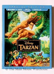 Disney Tarzan Blu-ray DVD Digital Copy English French Spanish No Slipcover - Imagen 1 de 2