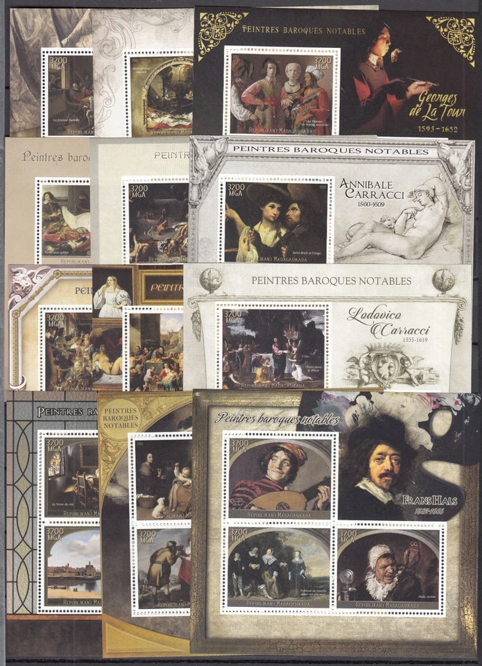 PK23481/MADAGASCAR - PINTURA FAMOSA - 2015 COMO NUEVO MNH HOJAS DE RECUERDO Foto 1 de 2