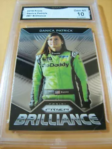 DANICA PATRICK 2018 PRIZM BRILLIANCE # B7 GRADED 10 L@@@K - Picture 1 of 2