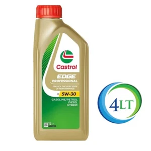 4Lt Olio Motore Castrol EDGE Professional A5 5W-30 TITANIUM FST ACEA A1/B1 A5/B5 - Foto 1 di 4