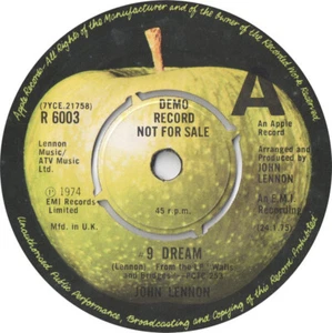 John Lennon – #9 Dream [Vinyl] 7" Promo Good condition - Bild 1 von 2
