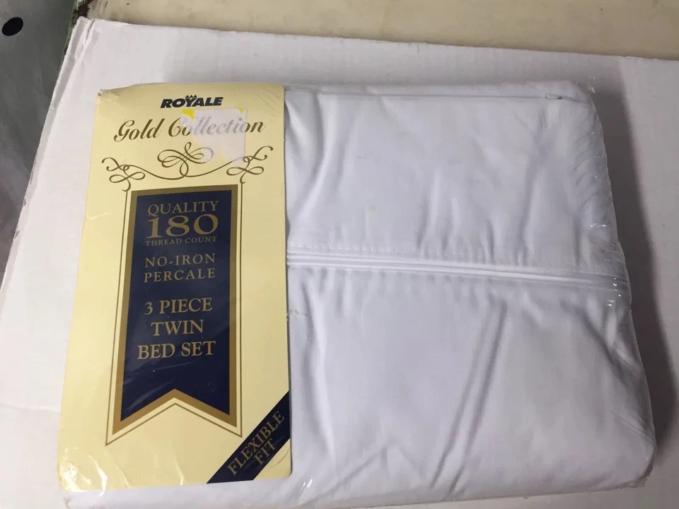 Royale Gold Collection Twin Sheet 3 Pc Set Black White Color Block