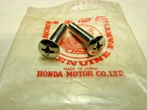 NOS Honda  Oval Screws (6x28) OEM 93700-06028 QTY 2 FAST SHIPPING - Picture 1 of 1