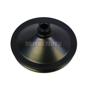 Black OEM GM Single 1 Groove Power Steering Pump Pulley KeyWay 5/8" Shaft Deep - Picture 1 of 2