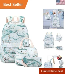 Teen Girls School Backpack Kids Bookbag Set with Lunch Box Pencil Case Travel... - Picture 1 of 7