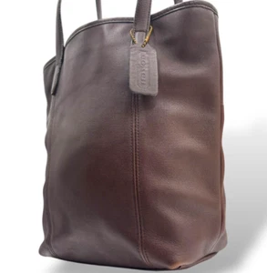 Vintage Coach 9077 Leder Brotzeittasche Schultertasche braun gebraucht aus Japan # - Bild 1 von 14