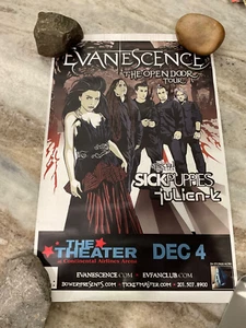 EVANESENCE 2007 CONCERT POSTER THEATRE @ Continental Arena NJ RARE 11x17 - Picture 1 of 3