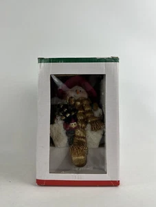 Snowman In Red Suit Christmas Stocking Hanger 2000 Joelson Industries 7” Long - Picture 1 of 12