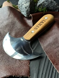 Cuchillo Redondo Cuero STRYI Profi 110mm, Regalo para Hombre, Cuchillo Media Luna para Cuero - Imagen 1 de 5