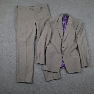 PAUL SMITH Anzug Herren 40R W33 L32 Westbourne grau gestreift Wolle Blazer Hose - Bild 1 von 24