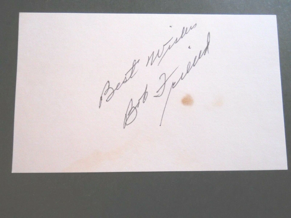 Bob Friend - Autographed 3" X 5" Index Card - Pittsburgh Pirates - pitcher - Image 1 of 1