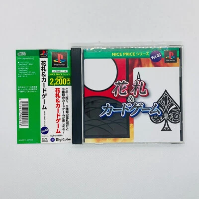 Hanafuda & Card Game Nice Price Series Vol. 3 w/ Spine PlayStation PS1 DigiCube - Image 1 of 4
