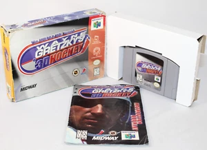 Wayne Gretzky's 3D Hockey N64 Nintendo 64 Complete CIB Authentic! Nice! - Picture 1 of 16
