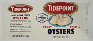 LABEL Ocean Park Washington Tidepoint Oyster Wiegardt - Picture 1 of 2