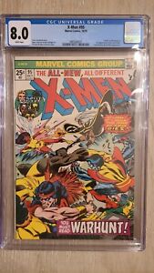 X-men #95 cgc 8.0 White Pages