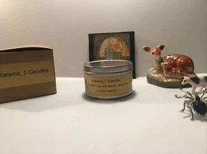 Karama_1 velas parafina/mezcla de soja perfumada vela frasco de estaño 5 oz - Imagen 1 de 9