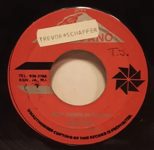 HUGH ROY WAY DOWN IN SOUTH BiLLY DYCE BE MY GUEST JAMAiCA REGGAE IMPORT ViNYL 7" - Imagen 1 de 2