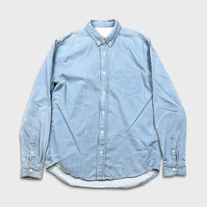 Camisa Oxford Sandro Paris Para Hombre XS Azul Informal Lavado Ligero Preppy Abotonada - Imagen 1 de 11