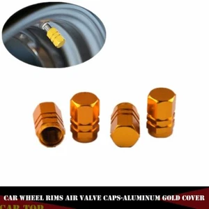 4x Yellow Car Auto Truck Tire Tyre Wheel Dust Cover Ventil Valve Stems Cap Part - Picture 1 of 8