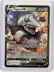 Pokemon Brilliant Stars Aggron V Full Art Holo Ultra Rare 96/172 NM/Mint - Picture 1 of 1